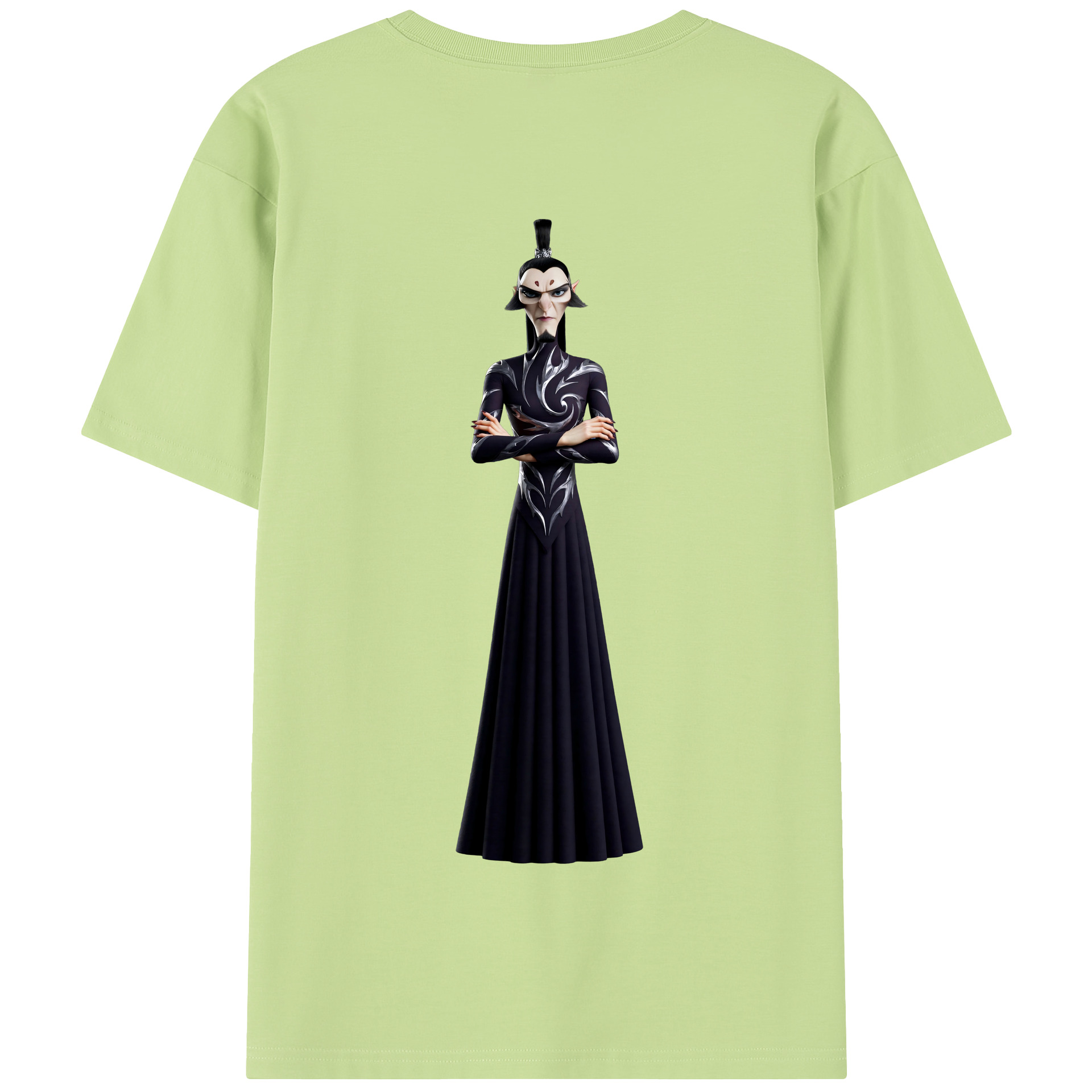 （画像用） Ne Zha 2 ナタ 魔童の大暴れ 綿100％半袖Tシャツ（背面プリント）